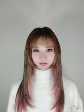 ウィット アンド ラファム Wit &La Famme インナーカラー入りエクステでイメチェン