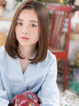 カバーヘア ブリス 志木南口駅前店(COVER HAIR bliss) 暖色系カラーツヤ髪前下がり小顔ストレートa志木20代30代40代