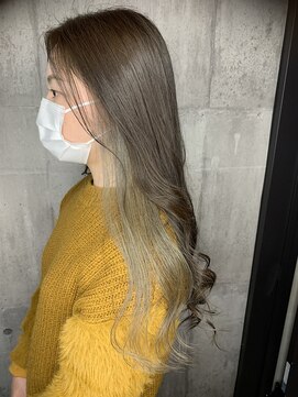 ハク(haku) [吉原勇気]インナーカラーイヤリングカラーオリーブカラー