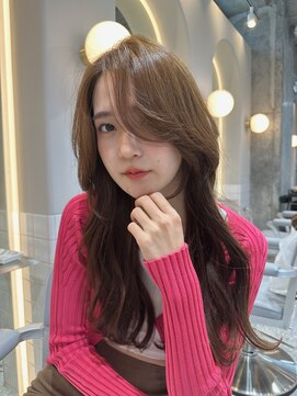シーシンジュク 新宿南口(Sea shinjuku) 韓国風前髪×ショコラアッシュ【ふんわりカール/新宿/髪質改善】