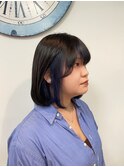 ◎ネイビーブルー×インナーカラー◎