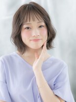 ドクターズ サロン ラブ(Dr's Salon LAB) オン眉グレージュアッシュゆるふわ巻きボブj古河20代30代40代