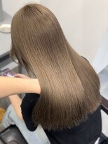 ペレ 栄店(PELE)&nbsp;デザインカラー/レイヤーカット/ウェットヘア/オリーブベージュ