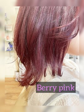 プリムワークス hair&nail Prime works 【ブリーチ1回】ベリーピンク