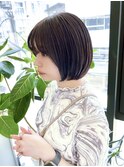 透け感マロンブラウン