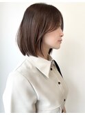 ハイライトレイヤーカットショートボブイルミナカラー天神大名