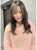 アッシュグレージュ♪黒染めじゃない就活カラー♪レイヤーカット