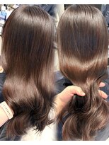 ハルキミナト ジャパン ヨコハマ(HARUKI MINATO japan YOKOHAMA)&nbsp;春ヘアにイメチェン/チェリーレッド/お団子ヘア/顔周りカット