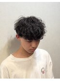 波巻きパーマ