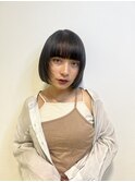 ボブカット × 顔周りレイヤー