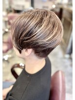 サーティエイト(38)&nbsp;えりあし美人ハンサムショート/カット/ショート/髪質改善/カラー