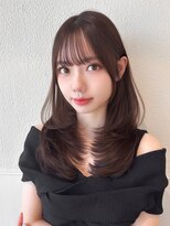 アフロート トウキョウ(AFLOAT TOKYO) 大人可愛い小顔シースルー前髪顔まわりレイヤーカットストレート