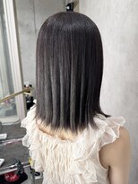 ルノン(LUNON) ハイライトカラーくびれヘアアプリコットオレンジ
