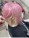 ロジーリリーヘアーズ(Rosy Lily hair's)の写真/派手カラーを活かした顔周りカットならRosy Lily hair'sへ★自宅でのスタイリングも簡単にキマるのも◎