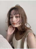ハイライトくびれボブセミロングクラゲヘアショートウルフ