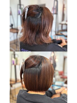 ヘアラウンジ アンリオ(hair lounge an rio) ボブ×弱酸性縮毛矯正
