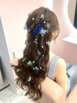 ガーリースタイル/心斎橋/ヘアメ/セットサロン