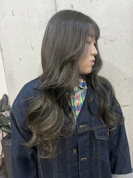 ラニヘアサロン(lani hair salon) オリーブグレージュ/ブリーチなしダブルカラー/寒色