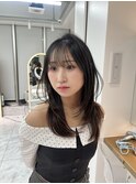 ミディアムレイヤーカット/似合わせカット/大人ガーリー/20代