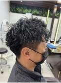春のスパイキーパーマスタイル