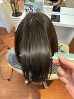 ヘアーアンドスパ アン コントゥール(hair&spa an contour) 【つるりんちょ】髪質改善カラーで憧れの手触りと艶感