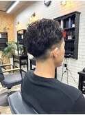 毛流れ無造作パーマ