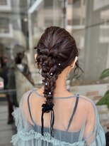 ステージレコ(stage Reco)&nbsp;【ヘアアレンジ】お呼ばれ編みおろしアレンジ