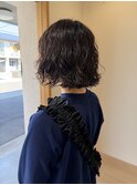 大人可愛い｜外ハネボブパーマ×ケアパーマ