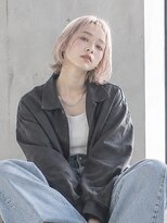 ドット ヘアー(dot.hair)&nbsp;ハイトーンボブ / ピンクベージュ / シースルーバング