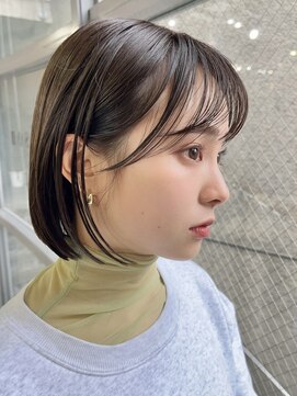 メゾンアクア 表参道(Maison ACQUA) 切りっぱなしボブレイヤーボブ似合わせ小顔前髪縮毛矯正/表参道