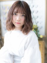 カバーヘアアンドスパ ブリス 浦和(COVER HAIR&SPA bliss)&nbsp;大人ハイライトカラーくせ毛風ゆるふわカールa浦和20代30代40代
