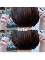 ヘアーエポック(hair epoque)&nbsp;丸みボブ 人気 大人可愛いボブ まとまりアッシュベージュ くすみ
