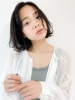 クラン 六甲道(Chlan) パーマ風ふわふわワンカールボブ