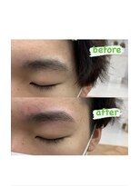 ザ パーム(THE PERM)&nbsp;時短アイブロウ_センターパート, サイドパート,韓国マッシュ