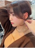 後れ毛可愛い顔まわりカット＊可愛い韓国前髪で表参道エリア1位