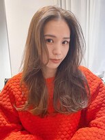 アンス 大阪梅田(ANs.)&nbsp;大人可愛いエアリーセンターパートイエローべージュロング