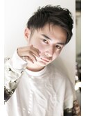 『力石サトシ』束感ショートツーブロックマッシュアップバング