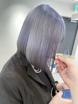 ルーブ トウキョウ(Loob. TOKYO) ミルクティーベージュ切っぱなしボブタッセルボブハイトーン韓国