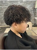 スパイラルパーマメンズマッシュメンズパーマツイストパーマ