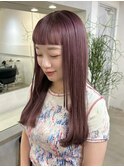 【土屋】レイヤーカット顔まわり小顔レイヤーピンクベージュ