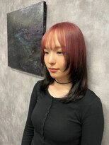 ナナシ(nanac)&nbsp;【AZUKI】ルーツカラー/エンドカラー/ピンク×フェイクブラック