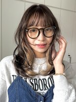 ロンドアンメゾン 原宿(Lond un Maison.)&nbsp;ブリーチ◎デザインカラー/セミロング/顔まわりレイヤー[原宿]