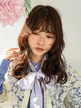 ロンドアンメゾン 原宿(Lond un Maison.) ウェーブミディアムメルティカラー×レイヤーカット韓国[原宿]