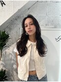 くびれ×ストレート×長め前髪×ワンカール  20代30代40代