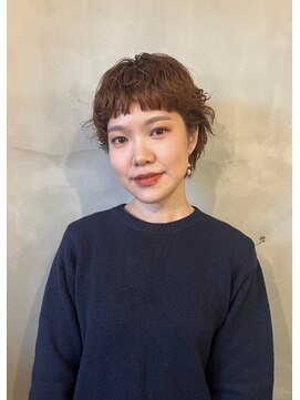 ハコ(haco) ファッジショート×似合わせパーマ