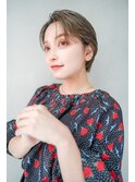 【GEEKS渋谷】クールショート/オリーブベージュ/夏ヘア/20代30代