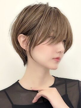 ジルブラン(JIL BLAN) ハイライトバレイヤージュダブルカラーショートカット30代40代