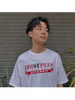 ヒュージ 三軒茶屋(huge)&nbsp;センターパート/ニュアンスパーマ/メンズカット/メンズ