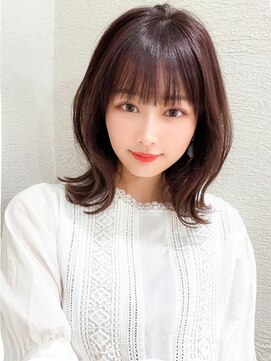 ラルユー 金山(LallYou) 暗髪でも出せるこなれ感！フェイスレイヤー×くびれヘア