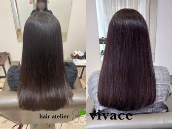 ヘア アトリエ ヴィヴァーチェ(hair atelier Vivace)の写真/東灘で“縮毛矯正・ナチュラルストレート”が叶う。まとまりと艶にこだわる美髪サロン